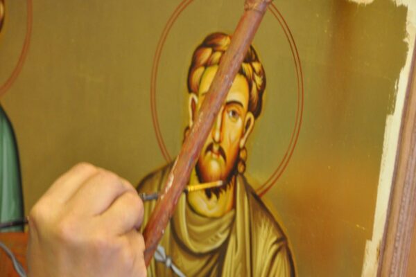 Icon Painter in Cyprus Honors Byzantine Traditions but Also Breaks Mold