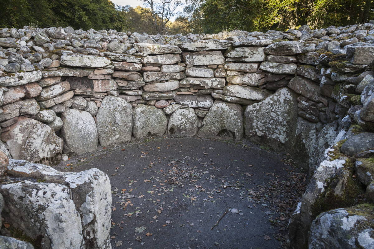 North East Passage Grave at a Cairn in Scotland