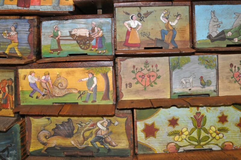 People of Slovenia Painted Beehives